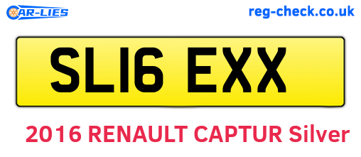 SL16EXX are the vehicle registration plates.