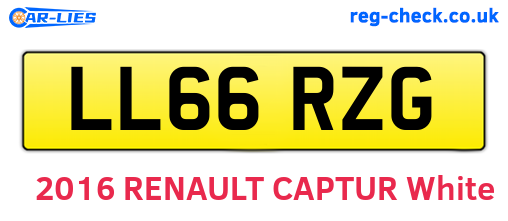 LL66RZG are the vehicle registration plates.