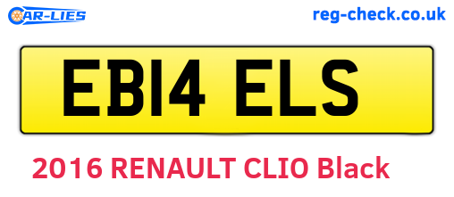 EB14ELS are the vehicle registration plates.