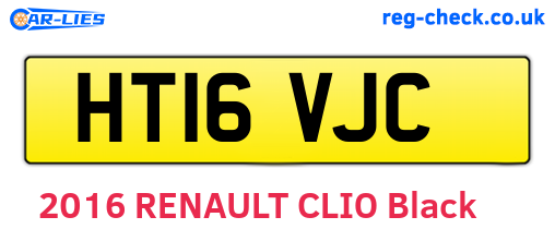 HT16VJC are the vehicle registration plates.