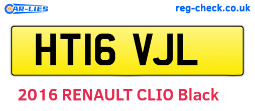 HT16VJL are the vehicle registration plates.