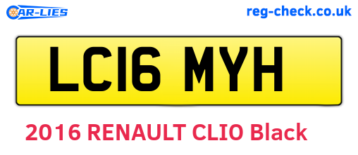 LC16MYH are the vehicle registration plates.