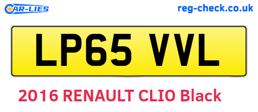 LP65VVL are the vehicle registration plates.