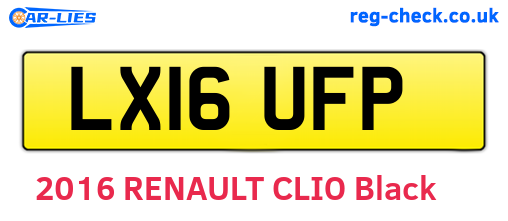 LX16UFP are the vehicle registration plates.