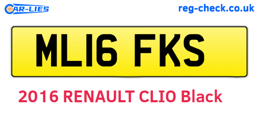 ML16FKS are the vehicle registration plates.