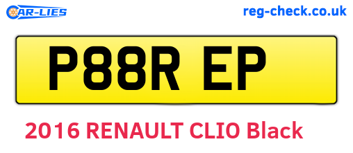 P88REP are the vehicle registration plates.