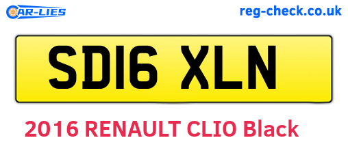 SD16XLN are the vehicle registration plates.