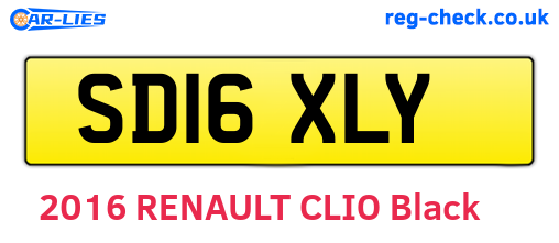 SD16XLY are the vehicle registration plates.