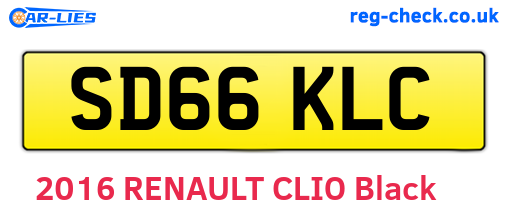SD66KLC are the vehicle registration plates.