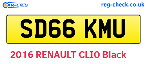 SD66KMU are the vehicle registration plates.