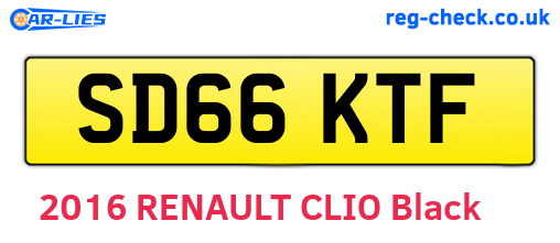 SD66KTF are the vehicle registration plates.