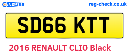 SD66KTT are the vehicle registration plates.