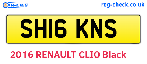 SH16KNS are the vehicle registration plates.