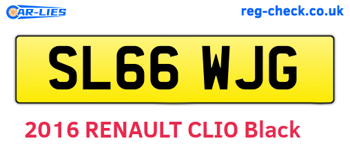 SL66WJG are the vehicle registration plates.