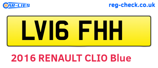 LV16FHH are the vehicle registration plates.