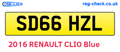 SD66HZL are the vehicle registration plates.