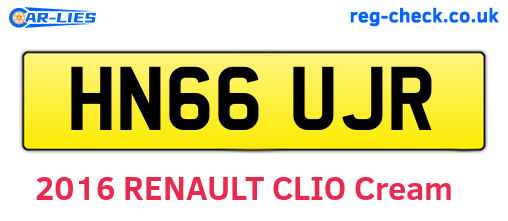 HN66UJR are the vehicle registration plates.