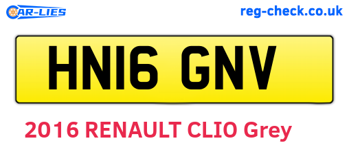 HN16GNV are the vehicle registration plates.