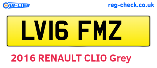 LV16FMZ are the vehicle registration plates.