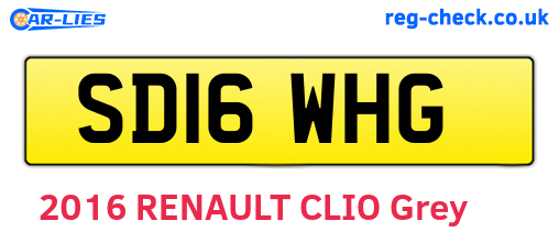 SD16WHG are the vehicle registration plates.