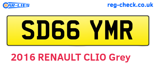 SD66YMR are the vehicle registration plates.