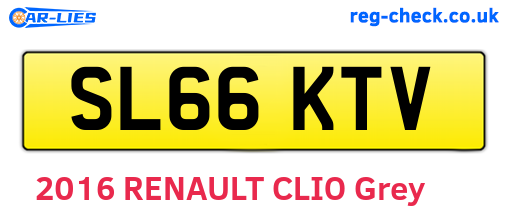 SL66KTV are the vehicle registration plates.