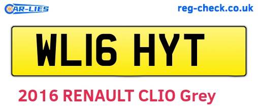 WL16HYT are the vehicle registration plates.