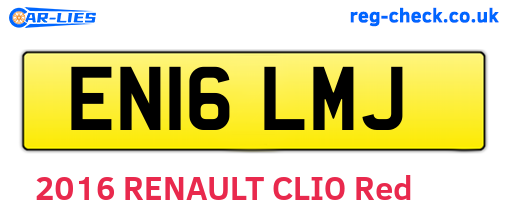 EN16LMJ are the vehicle registration plates.