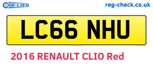 LC66NHU are the vehicle registration plates.