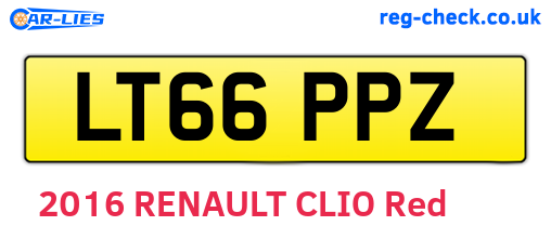 LT66PPZ are the vehicle registration plates.