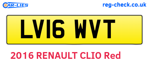 LV16WVT are the vehicle registration plates.