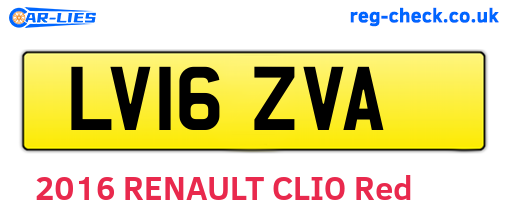 LV16ZVA are the vehicle registration plates.