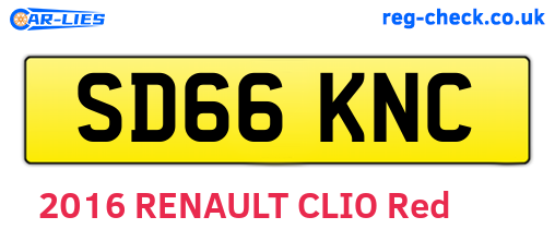 SD66KNC are the vehicle registration plates.