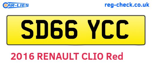 SD66YCC are the vehicle registration plates.