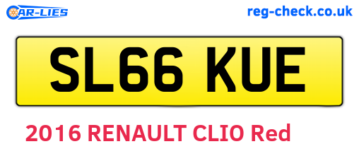 SL66KUE are the vehicle registration plates.