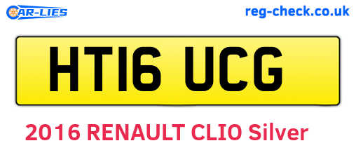 HT16UCG are the vehicle registration plates.