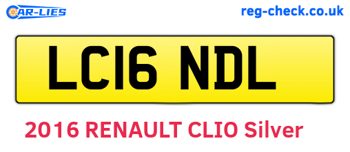LC16NDL are the vehicle registration plates.