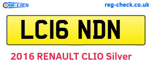 LC16NDN are the vehicle registration plates.