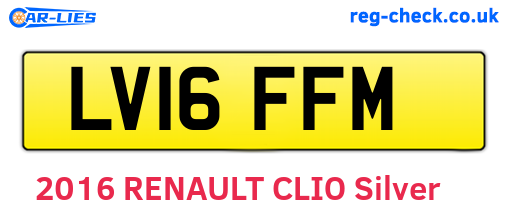LV16FFM are the vehicle registration plates.
