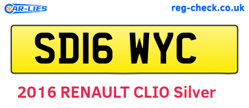 SD16WYC are the vehicle registration plates.