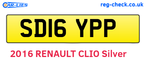 SD16YPP are the vehicle registration plates.
