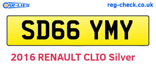 SD66YMY are the vehicle registration plates.