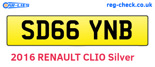 SD66YNB are the vehicle registration plates.