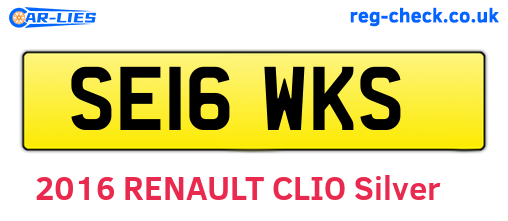 SE16WKS are the vehicle registration plates.