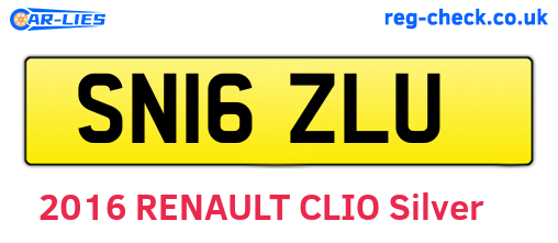 SN16ZLU are the vehicle registration plates.