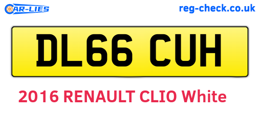 DL66CUH are the vehicle registration plates.