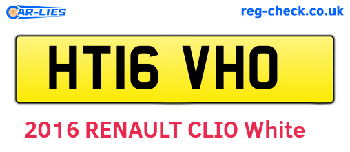 HT16VHO are the vehicle registration plates.