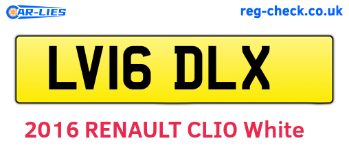 LV16DLX are the vehicle registration plates.