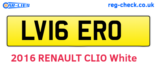 LV16ERO are the vehicle registration plates.