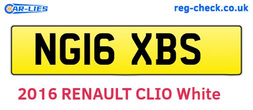 NG16XBS are the vehicle registration plates.